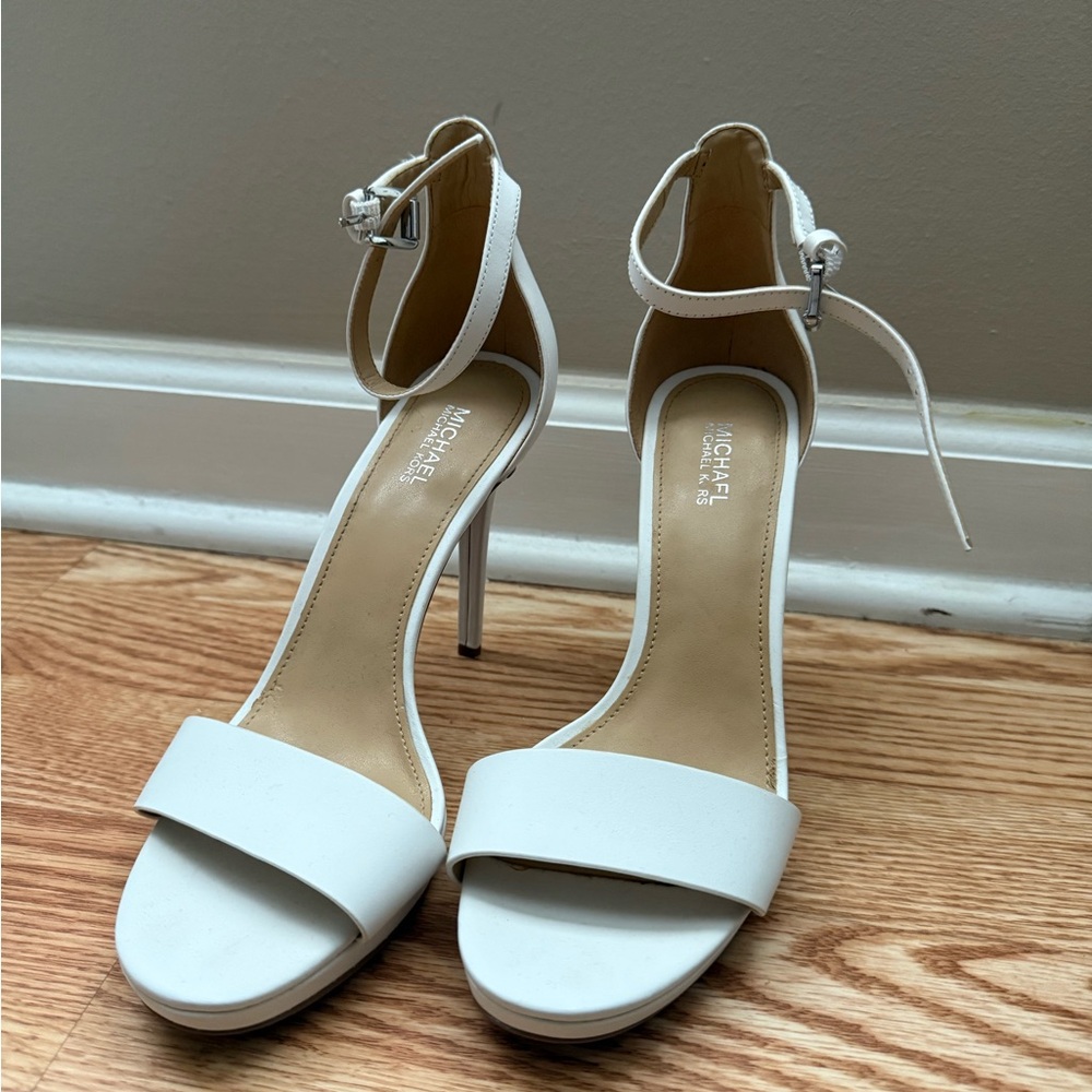 Michael Kors White Heels